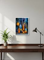 Conceptual Geometric Abstract Village - Geometric Abstract Art & Modern Concept Decor