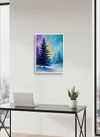 Magical Northern Lights Art: Abstract Canvas Art for Dreamy Decor