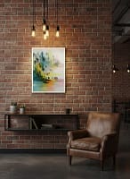 Dynamic Abstract Crowd in Forest - Expressive Abstract Art & Modern Color Decor