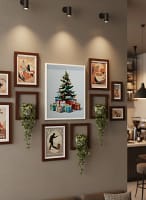 Classic Christmas Tree and Gifts - Classic Christmas Decor & Traditional Holiday Art