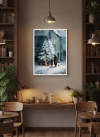 Stunning Vintage Christmas Art: Christmas Art for Wall Decor
