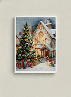 Grand Gothic Christmas Manor - Architectural Christmas Art & Luxury Holiday Decor