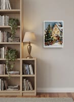Grand Gothic Christmas Manor - Architectural Christmas Art & Luxury Holiday Decor