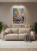 Vibrant Low Poly Art: Christmas Paintings and Art Decor for the Holidays