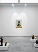 Lush Traditional Christmas Tree and Gifts - Traditional Tree Art & Classic Holiday Painting