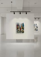 Enchanting Storybook Christmas Village - Storybook Art Print & Festive Streetscape Decor