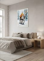 Magical Festive Reindeer Watercolor: Christmas Animal Art Decor