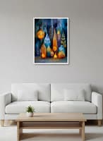 Conceptual Geometric Abstract Village - Geometric Abstract Art & Modern Concept Decor