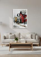 Vibrant Art for Living Room: Christmas Art and Painting Art Decor