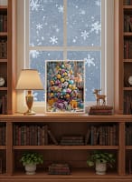 Vibrant Low Poly Art: Christmas Paintings and Art Decor for the Holidays
