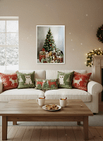 Stunning Christmas Tree Painting: Art for Living Room