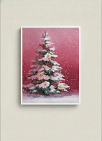 Magical Dreamy Pink Christmas Art: Minimalist Wall Art Decor