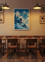 Stunning Monochromatic Blue Cabin - Monochromatic Wall Art & Blue Home Decor