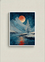 Mysterious Mountain Wall Art: Paintings for Dreamy Home Decor