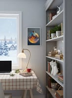 Magical Christmas Reflection Ornament - Reflective Ornament Art & Festive Wall Decor