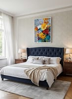 Stunning Modern Vibrant Flower Oil Painting: "Silent Bloom"