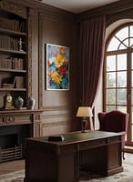 Stunning Modern Vibrant Flower Oil Painting: "Silent Bloom"