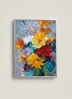 Stunning Modern Vibrant Flower Oil Painting: "Silent Bloom"