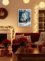 Stunning Vintage Christmas Art: Christmas Art for Wall Decor