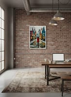 Enchanting Storybook Christmas Village - Storybook Art Print & Festive Streetscape Decor