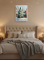 Christmas Village Decor – Charming Cottage & Festive Art