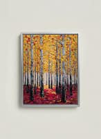 Stunning Autumn Forest Oil Painting and Birch Tree Art for Home