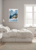Stunning Cozy Winter Cabin - Cozy Cabin Decor & Snowy Landscape Art