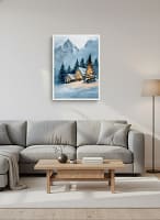Stunning Cozy Winter Cabin - Cozy Cabin Decor & Snowy Landscape Art