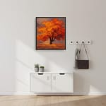 Dreamy Autumn Golden Tree Oil Painting “Autumn’s Golden Ode”