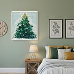 Vibrant Christmas Theme Oil Painting: "Overture of Christmas"