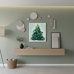 Vibrant Christmas Theme Oil Painting: "Overture of Christmas"