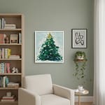 Vibrant Christmas Theme Oil Painting: "Overture of Christmas"