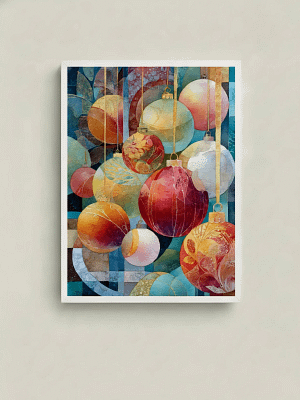 Exquisite Abstract Christmas Ornaments - Abstract Christmas Decor & Modern Holiday Art