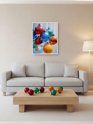 Christmas Ornaments Art enhancing art for living room decor.