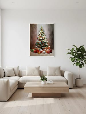 Dark Contrast Watercolor enhancing the dark abstract art for living room decor.