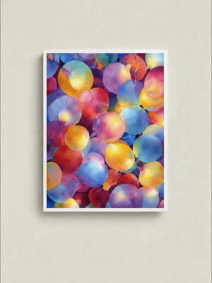Joyful Colorful Dots Art: Abstract Art for the Artful Room
