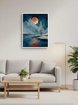Mountain Wall Art enhancing art for living room decor.