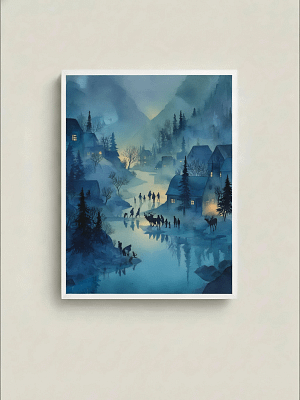 Amazing Stunning Winter Landscape Art: Paintings for Home