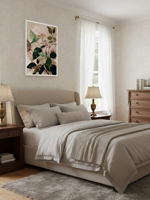 Serene Wall Art as Wall Art for Bedroom. Adds a peaceful atmosphere.