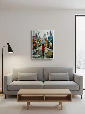 Storybook Art Print enhancing the whimsical art for living room decor.