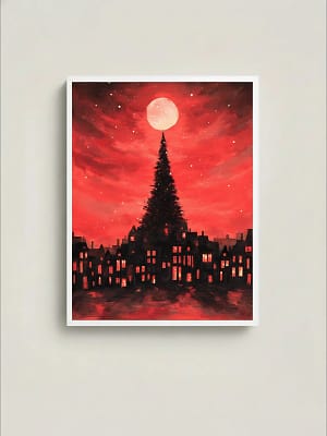 Stunning Christmas Silhouette Art: Magical Wall Art for Festive Home Decor