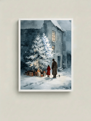 Stunning Vintage Christmas Art: Christmas Art for Wall Decor