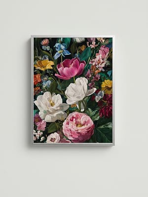 Spring's Banquet: Vibrant Flower Paintings for Home Decor and Art