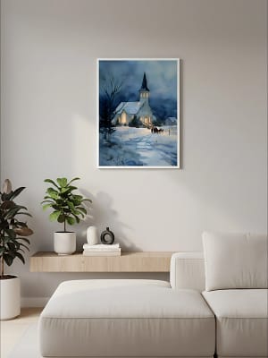 watercolor-christmas-painting-art-for-living-room