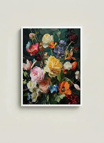 Symphony of Spring: Vibrant Flower Paintings for Living Room Decor