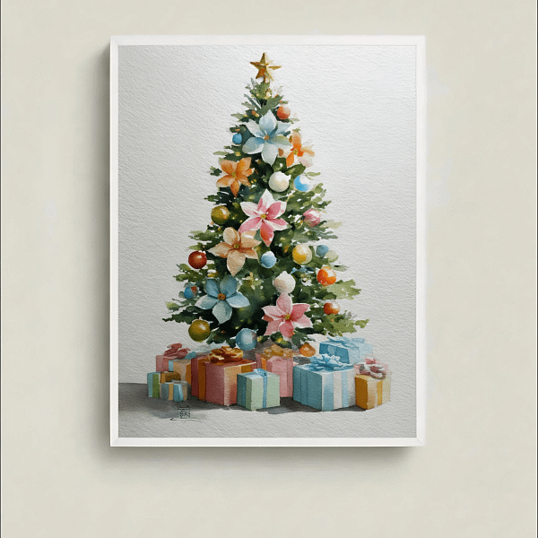 Delightful Wall Art Gallery Art - Abstract Concepts for Christmas.
