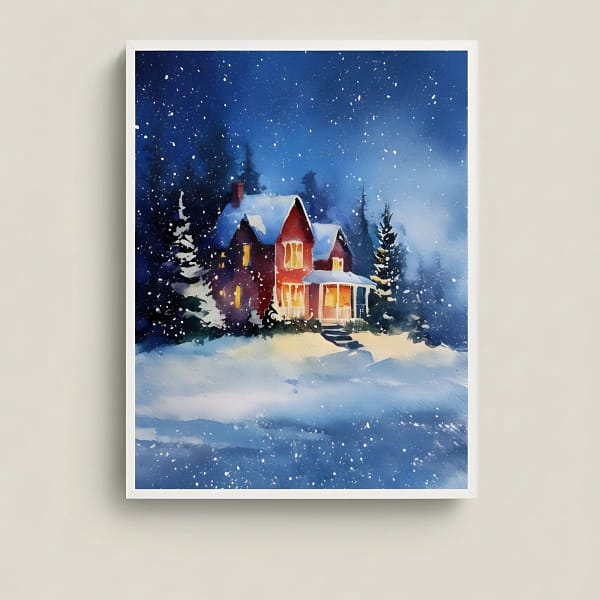 Warm Home Decor Wall Art and Christmas Art for winter.