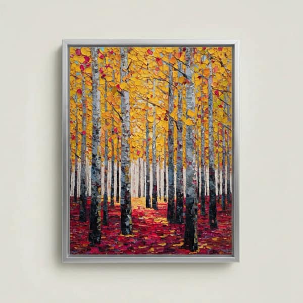 Whispers of Autumn - Autumn Forest Oil Painting in oil. Ideal Painting Art.
