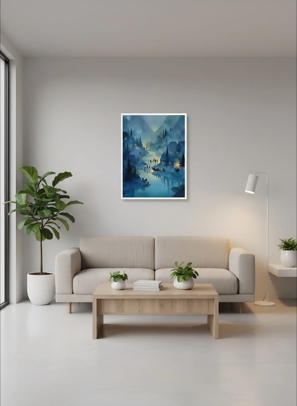 Amazing Stunning Winter Landscape Art: Paintings for Home