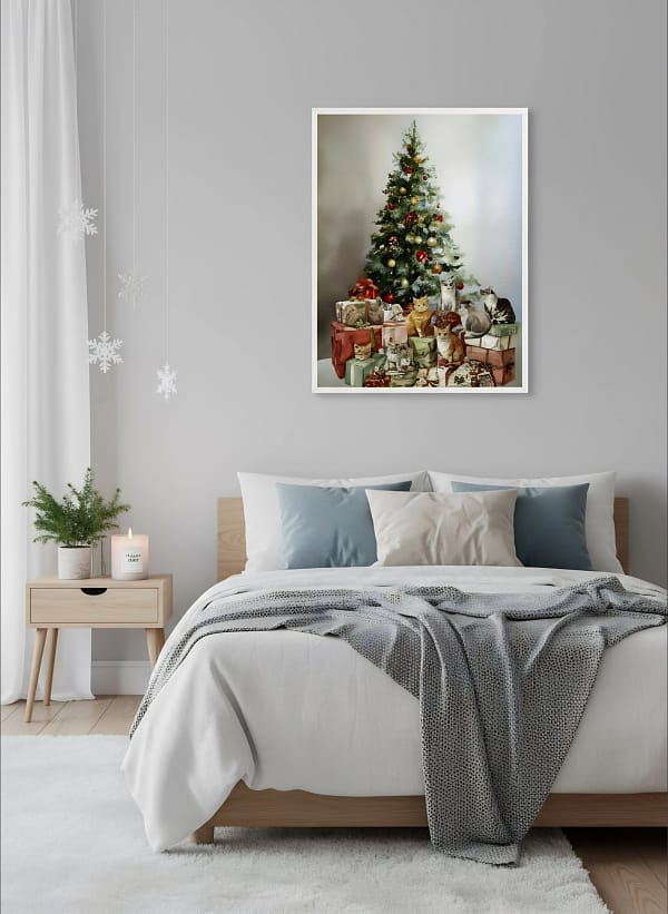 Stunning Christmas Tree Painting: Art for Living Room